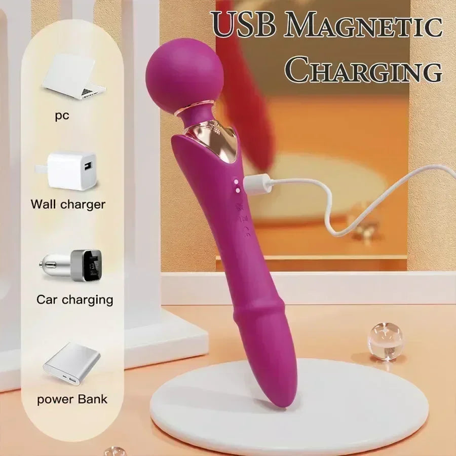 Xinghaoya Dual Head Thrusting Wand Vibrator Xinghaoya Dual Head Thrusting Wand Vibrator