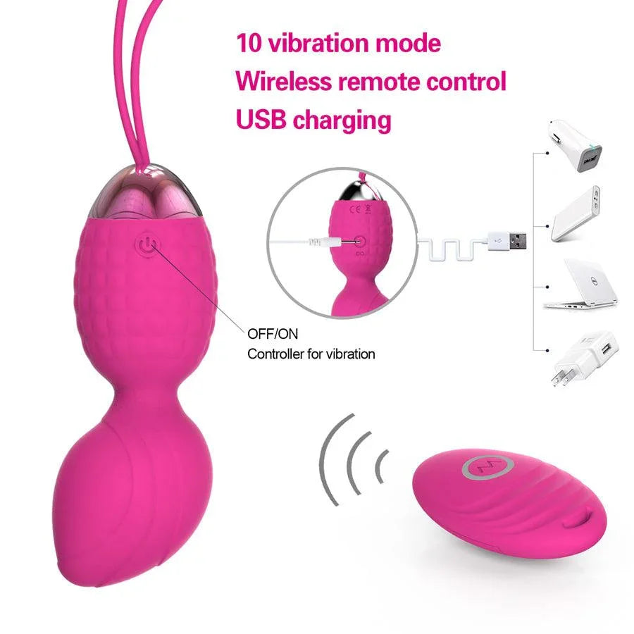Wireless Remote Vibrating Ben Wa Balls for Women Xinghaoya Wireless Remote Vibrating Ben Wa Balls for Women Xinghaoya