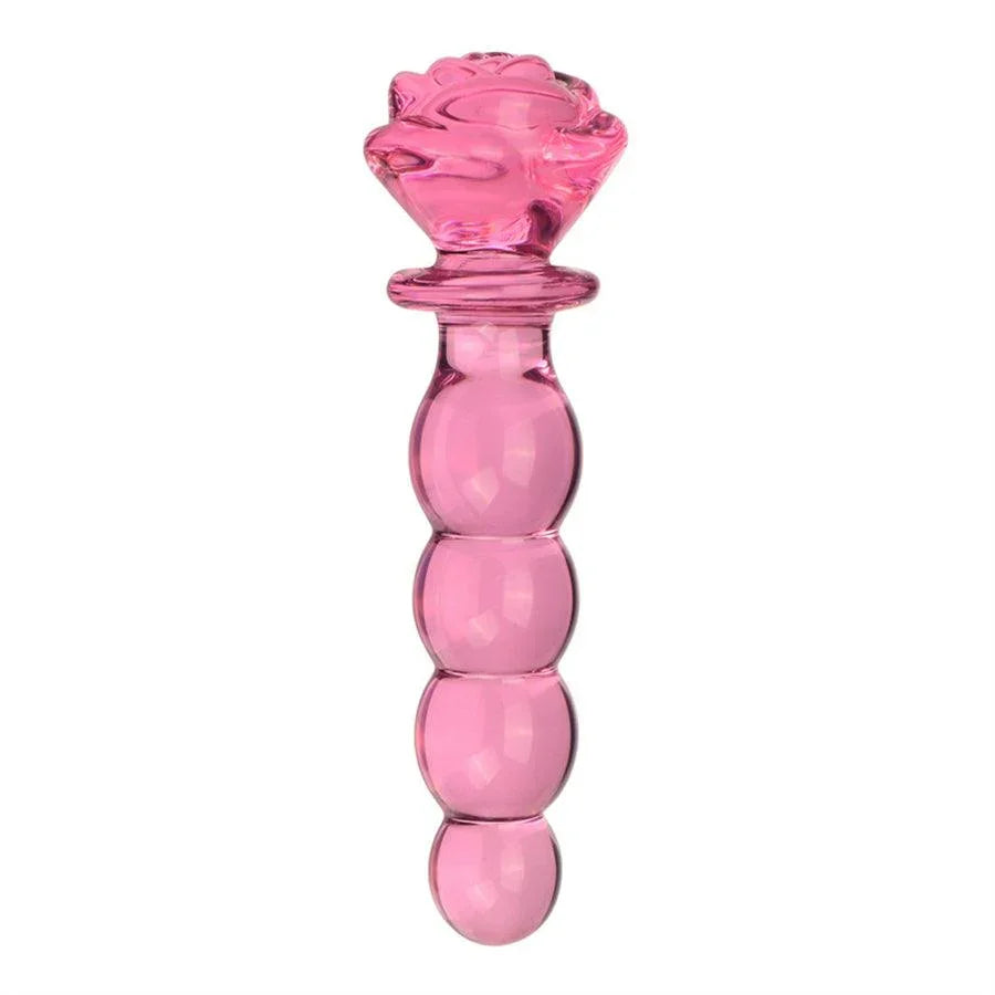 Xinghaoya Rose Flower Glass Butt Plugs Dildo Xinghaoya Rose Flower Glass Butt Plugs Dildo